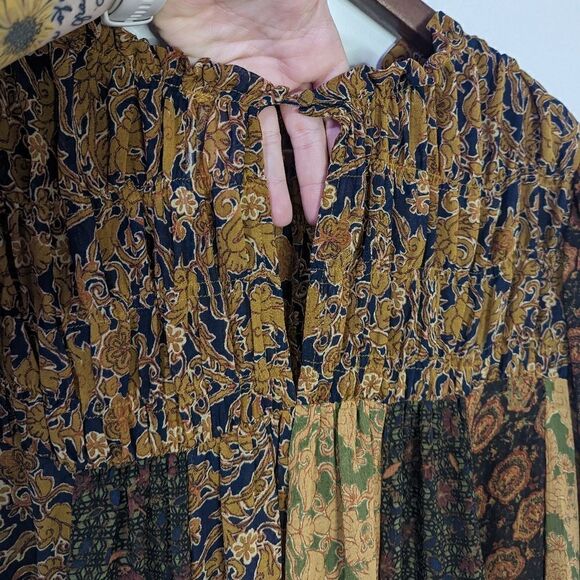 NWOT Free People Merrie Mix Print Tunic Top - Picture 6 of 7